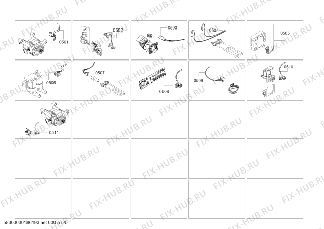 Взрыв-схема стиральной машины Bosch WAP28480AU Serie | 6 - Схема узла 05